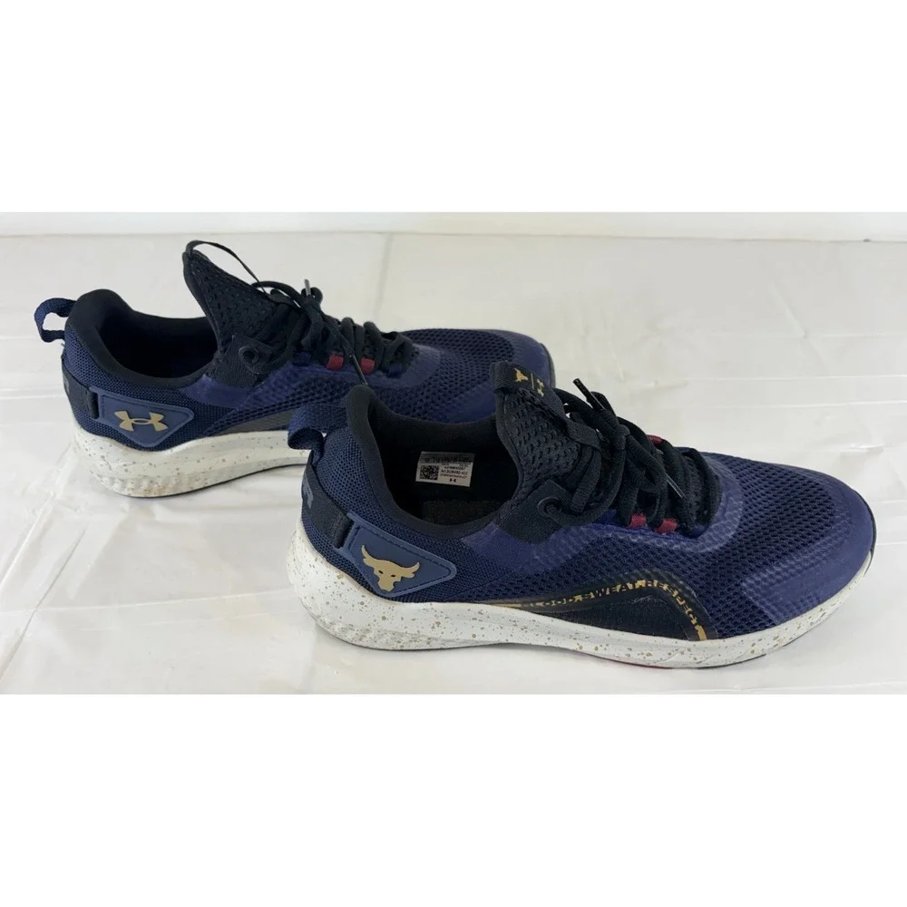 Under Armour Project Rock BSR Mens Size 13 Shoes Navy Blue Gym Athletic Sneakers